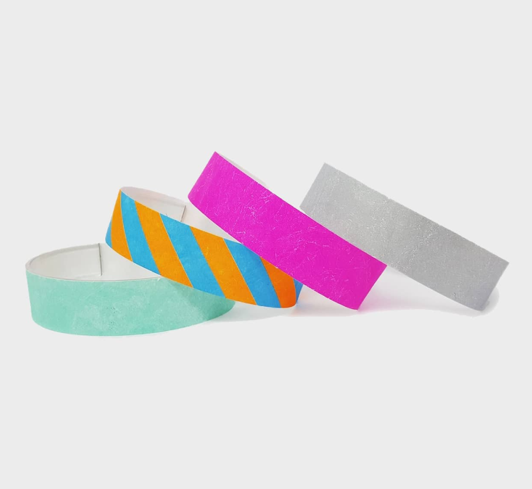 Unprinted Tyvek Wristbands